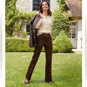 Talbots dark blue Curvy, straight leg, 5 pocket, corduroy pants size 4